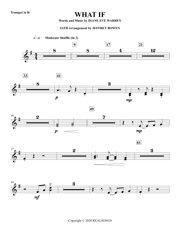 What If (arr. Jeffrey Bowen)