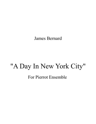 A Day In New York City, Op. 18