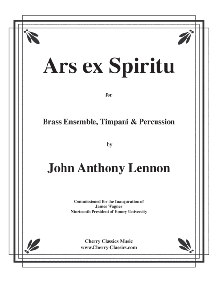 Ars ex Spiritu for Large Brass Ensemble and percussion