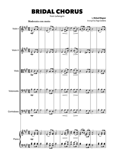 Bridal Chorus (arr. Tiago Cordeiro)