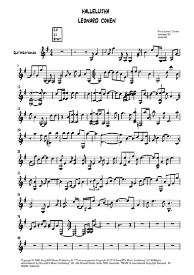 Hallelujah (arr. by Ezequiel zeferino edição)
