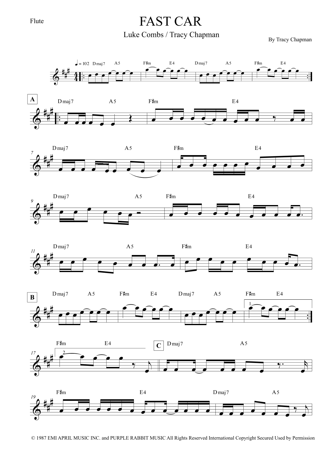 Fast Car (arr. Leo Silva)