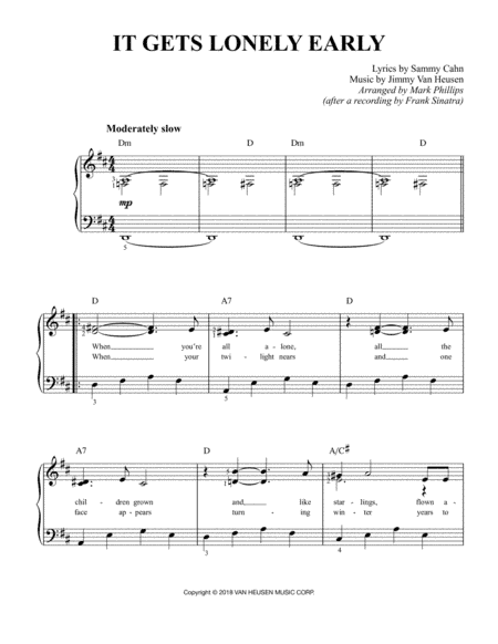 It Gest Lonely Early (arr. Mark Phillips)