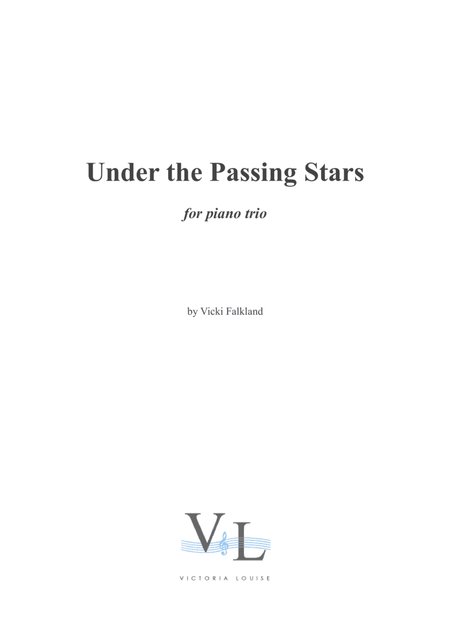 Under the Passing Stars for piano trio