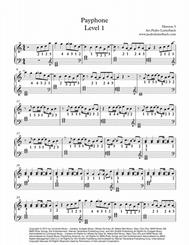 Payphone (arr. Pedro Lutterbach)