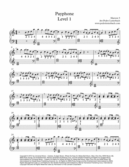Payphone (arr. Pedro Lutterbach)