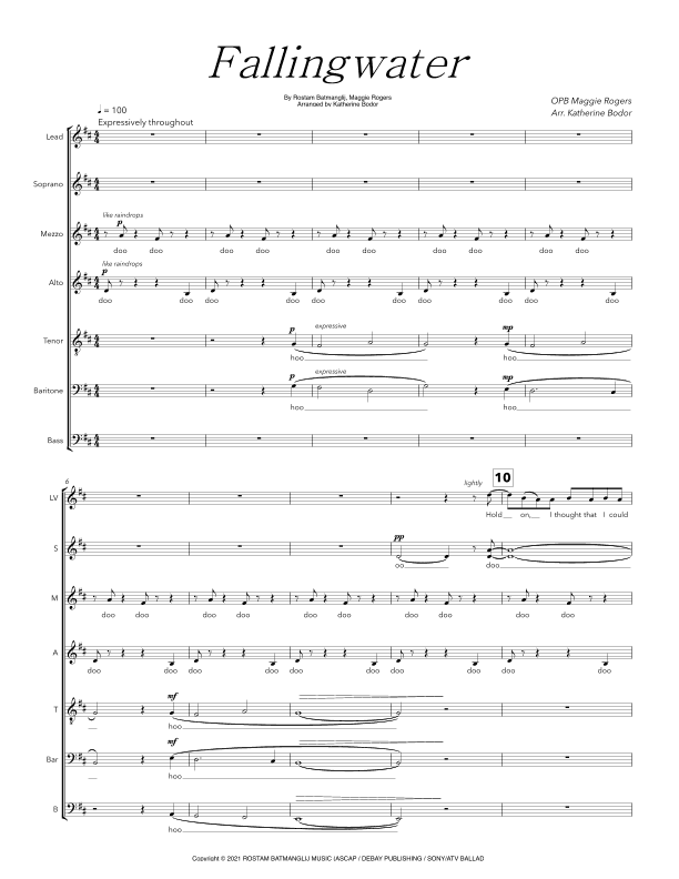Fallingwater (arr. Katherine Bodor)
