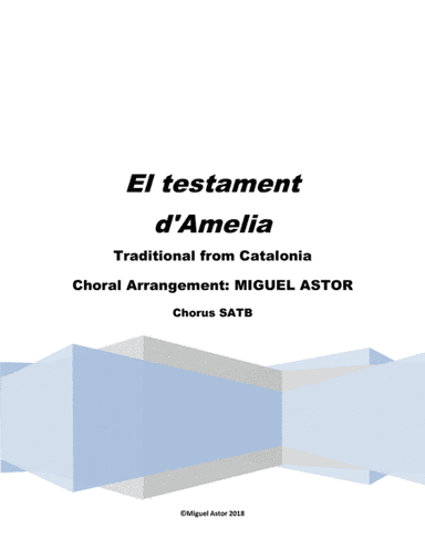 El testament d'Amelia (arr. Miguel Astor)
