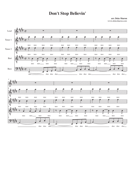 Don't Stop Believin' (arr. Deke Sharon)