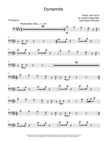 Dynamite (arr. David Lartey)