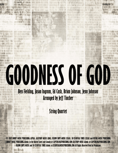 Goodness Of God (arr. Jeff Tincher)