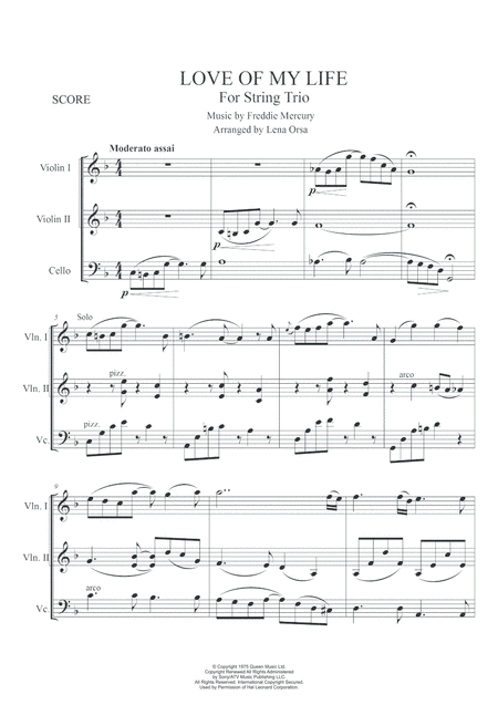 Love Of My Life (arr. Lena Orsa)