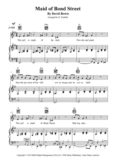 Maid Of Bond Street (arr. G. Franklin)