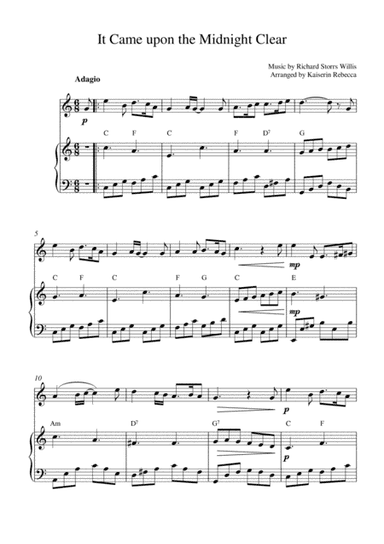 It Came upon the Midnight Clear (arr. Kaiserin Rebecca)