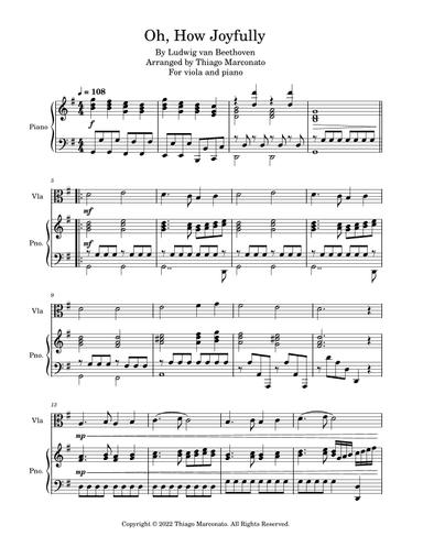 Oh, How Joyfully (arr. Thiago Marconato)
