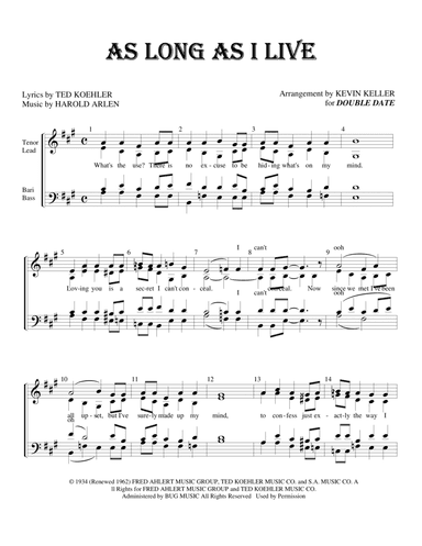 As Long As I Live (arr. Kevin Keller)