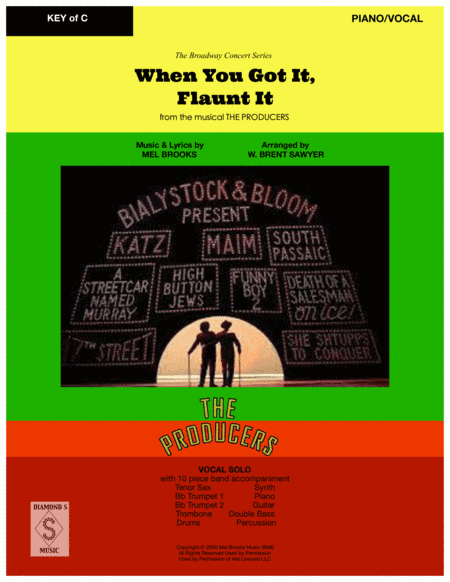 When You Got It, Flaunt It from THE PRODUCERS (arr. W. Brent Sawyer)