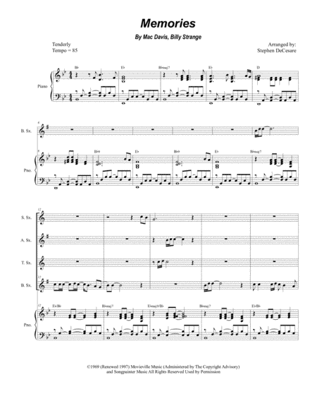 Memories (arr. Stephen DeCesare)
