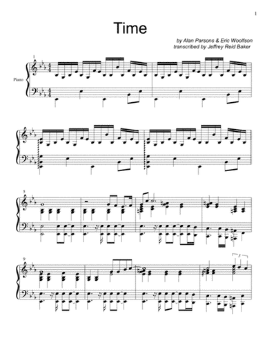 Time (arr. Jeffrey Reid Baker)