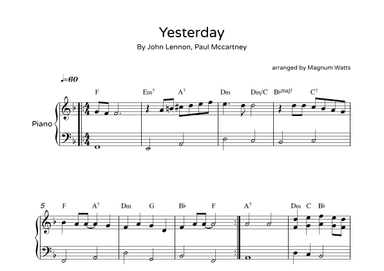 Yesterday (arr. Magnum Watts)