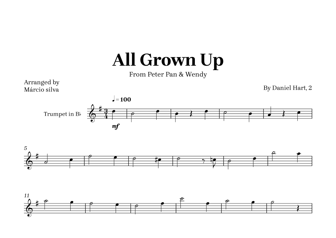 All Grown Up (arr. Márcio Silva)