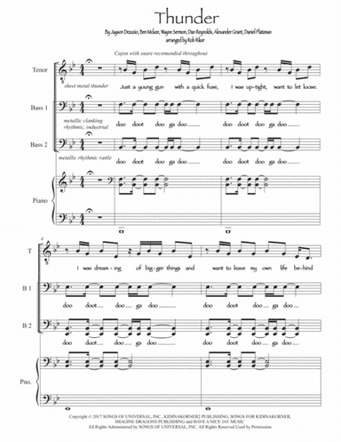 Thunder (arr. Rob Riker)