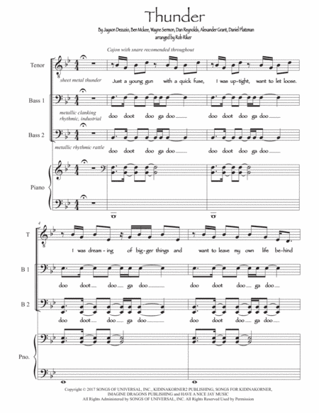 Thunder (arr. Rob Riker)