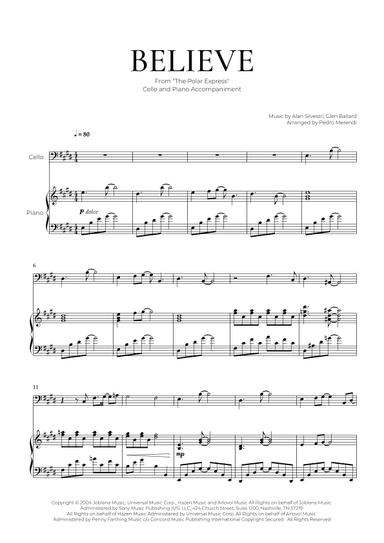 Believe (arr. Pedro Merendi)