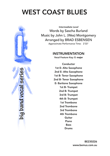 West Coast Blues (arr. Brad Esbensen)