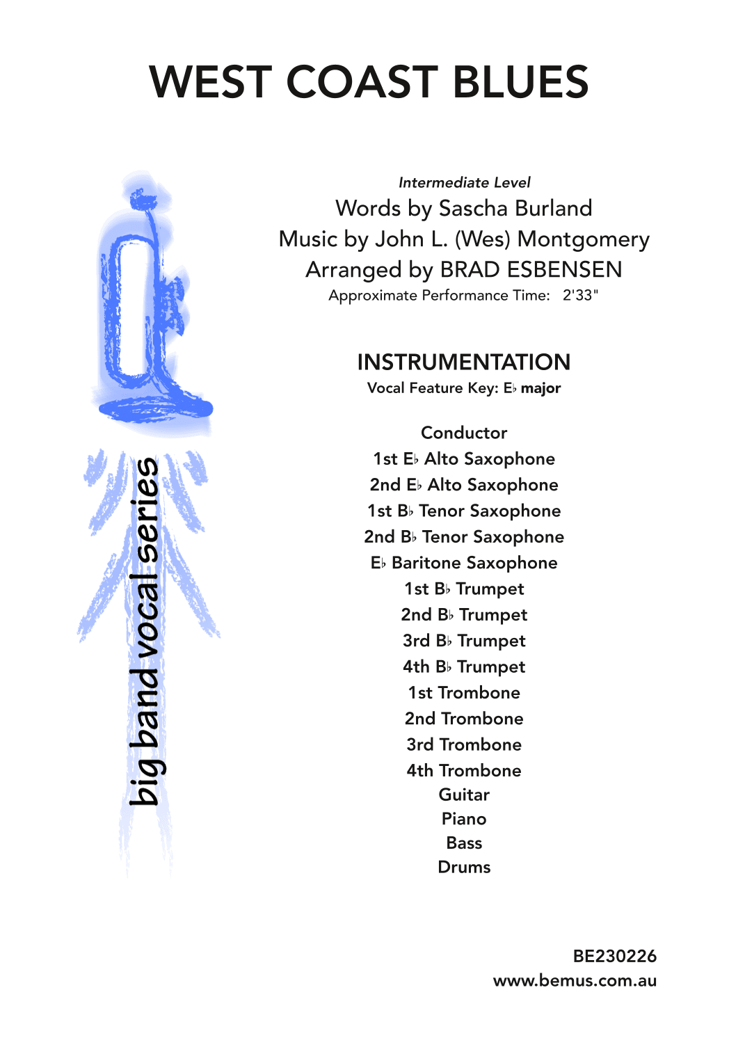 West Coast Blues (arr. Brad Esbensen)