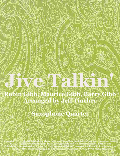 Jive Talkin' (arr. Jeff Tincher)