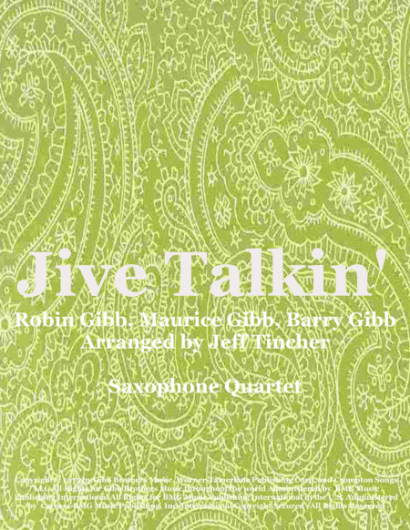 Jive Talkin' (arr. Jeff Tincher)