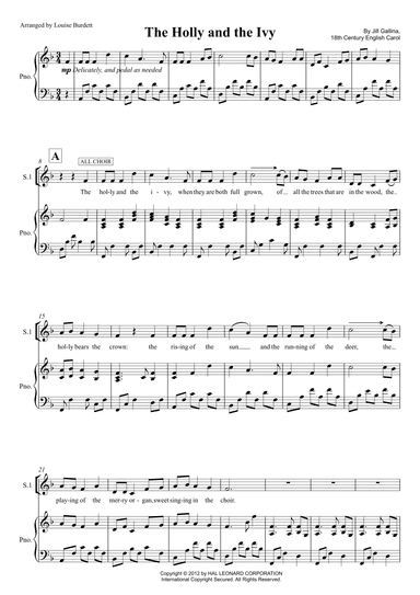 The Holly And The Ivy (arr. Louise Burdett)