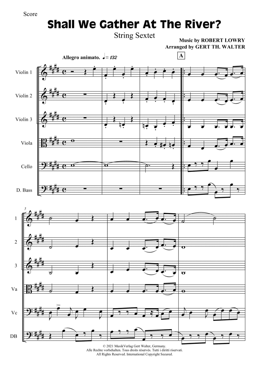 Shall We Gather At The River (arr. Gert Th. Walter)