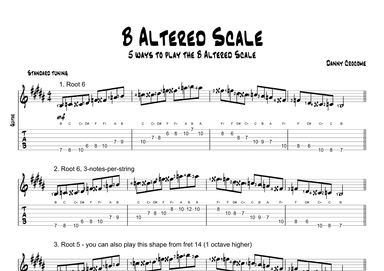 B Altered Scale (5 Ways to Play)
