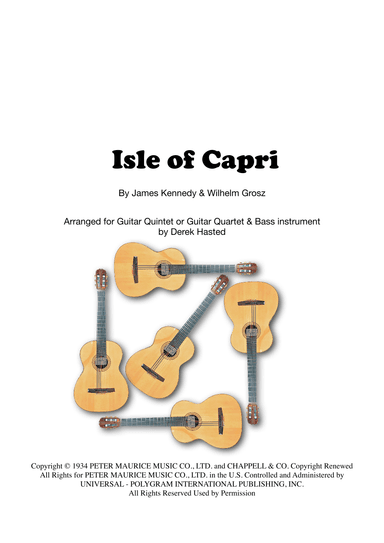 Isle Of Capri (arr. Derek Hasted)