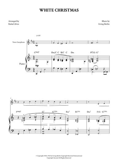 White Christmas (arr. Rafael Alves)