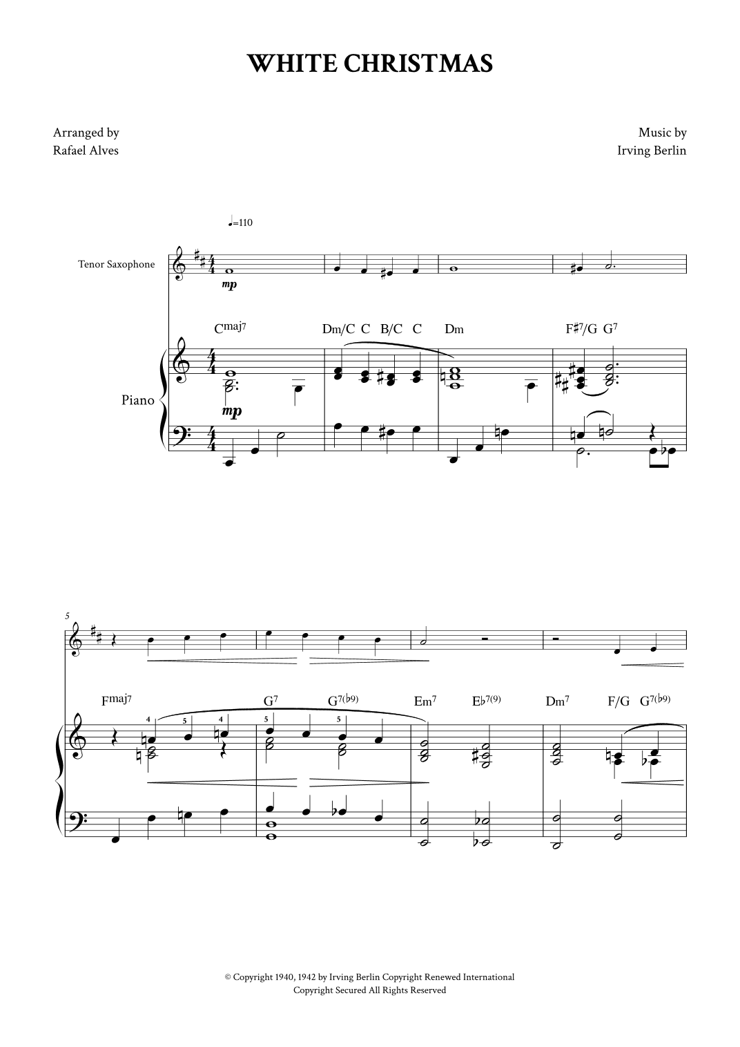 White Christmas (arr. Rafael Alves)