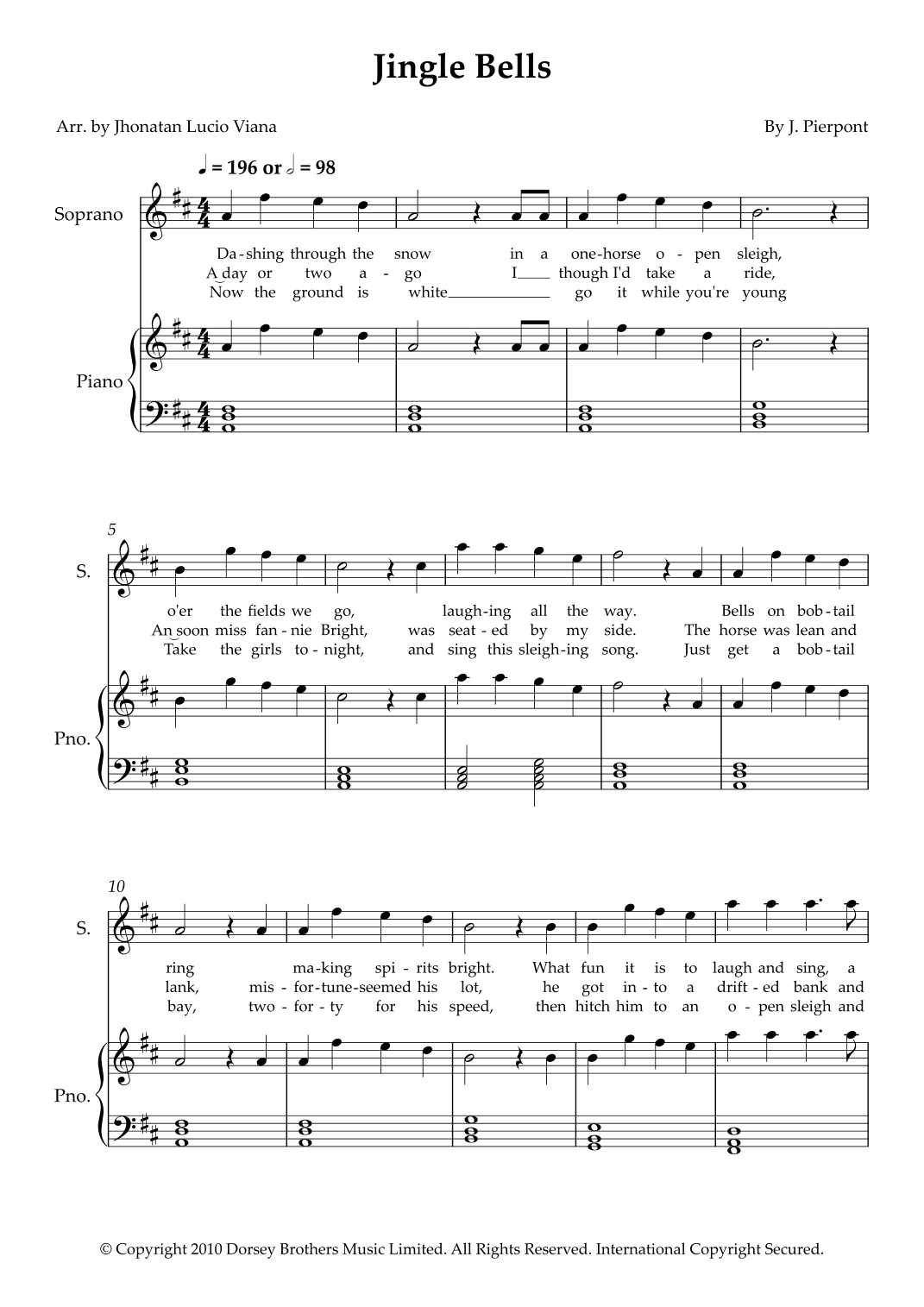 Jingle Bells (arr. Jhonatan Lucio Viana)
