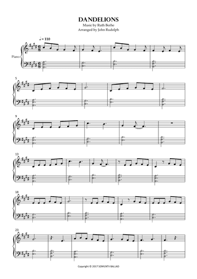 Dandelions (arr. John Rudolph)