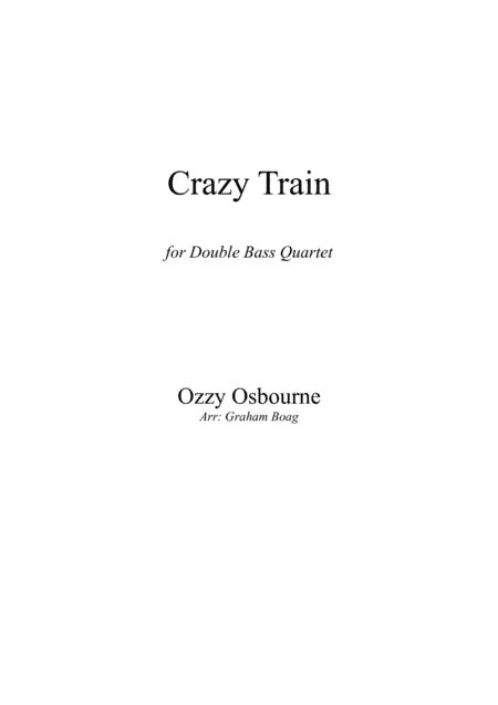 Crazy Train (arr. Graham Boag)