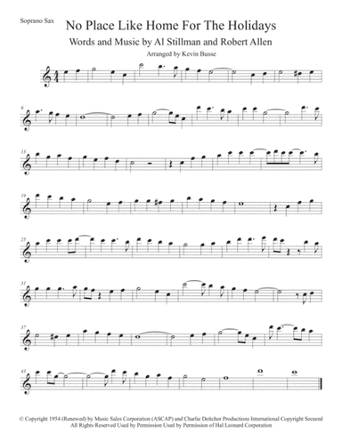 (There's No Place Like) Home For The Holidays (arr. Kevin Busse)