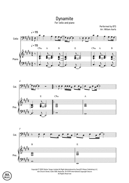 Dynamite (arr. Willem Aarts)