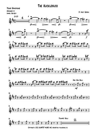 The Hucklebuck      -  Instrumental Version (arr. Daniel Galfsky)