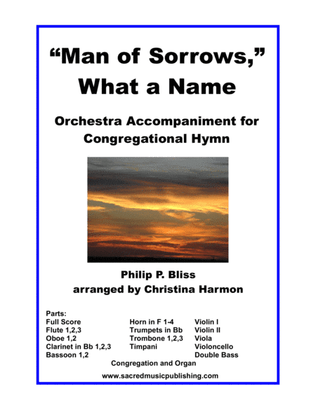Man of Sorrows, What a Name – Orchestra Accompaniment for Congregational Hymn (arr. Christina Harmon)