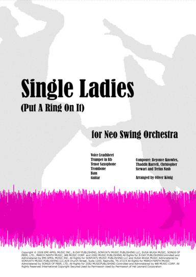 Single Ladies (Put A Ring On It) (arr. Oliver König)