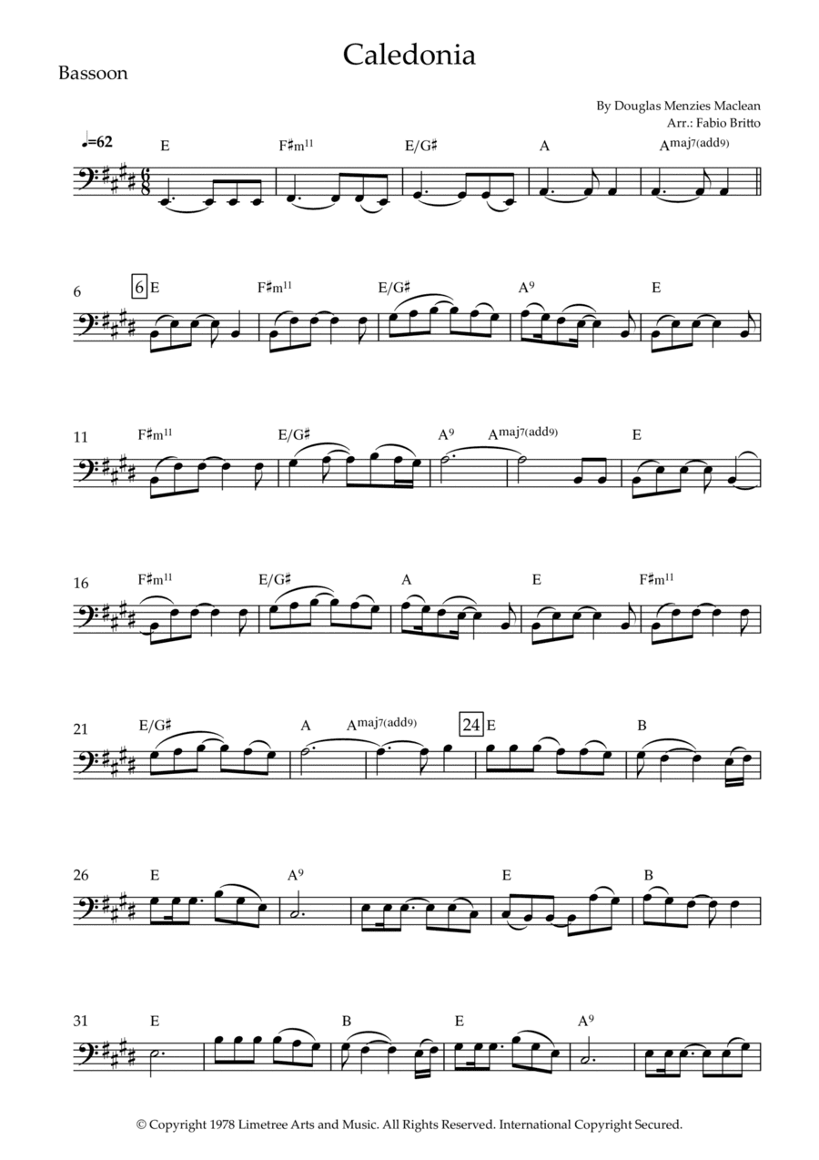 Caledonia (arr. Fabio Britto)