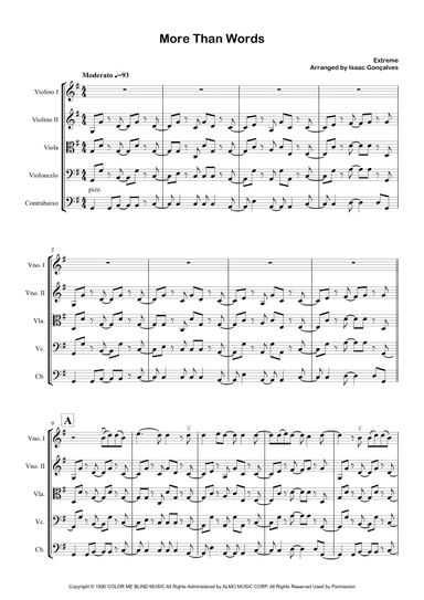 More Than Words (arr. Isaac Gonçalves)