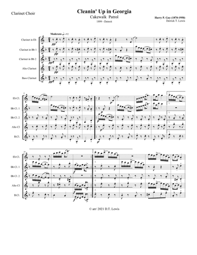 Cleanin' Up in Georgia (1899) (arr. Derrick T. Lewis)