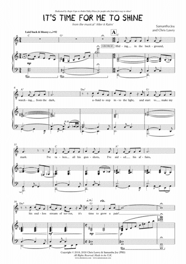Time for Me to Shine [Solo] (from After it Rains - A New Musical)